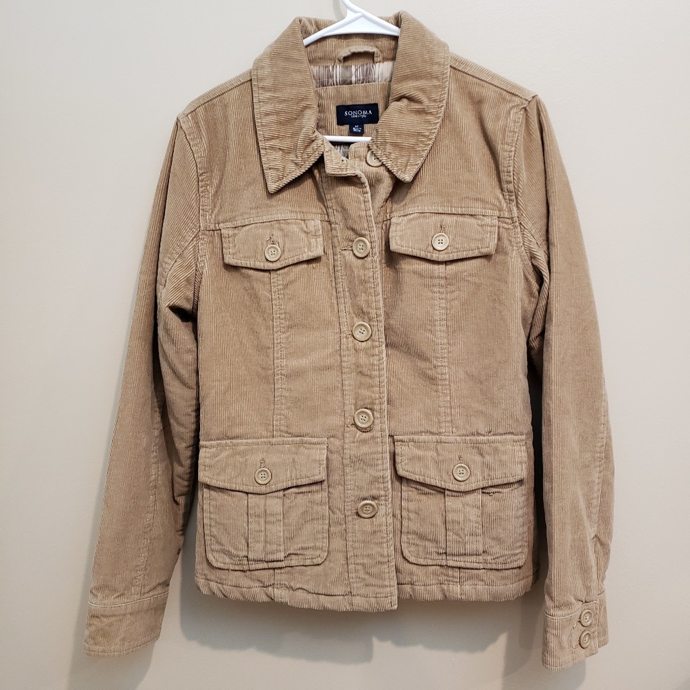 Sonoma Corduroy Jacket w/ Quilted Lining - M